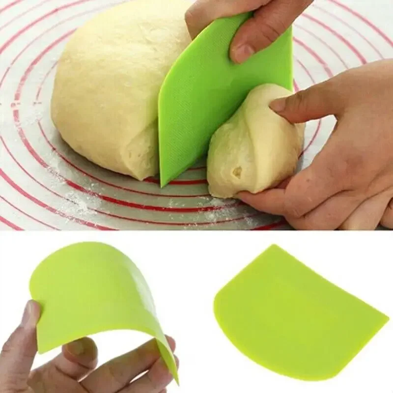 Bench Scraper Dough - Plastic Dough Weight Cutter Cookie Fondant