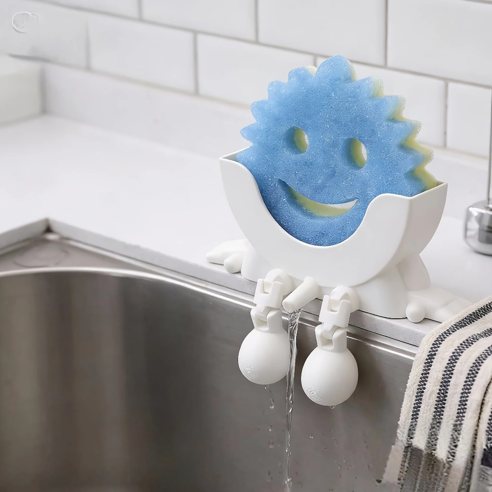 Kitchen Zo - Drainable Soap & Sponge Holder 2-in-1