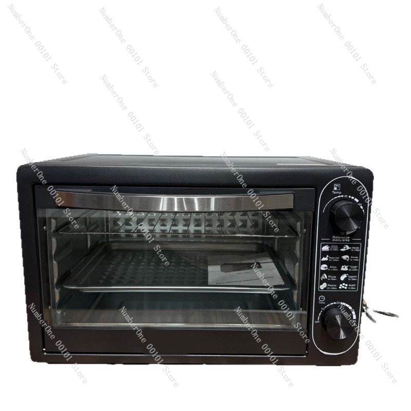 Kitchen Baking Appliances - Large-Capacity Household Electric Oven,Double-Layer Standing Mirror