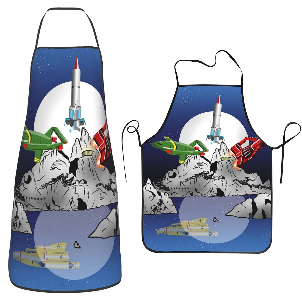 Kitchen Baking Island - Thunderbirds Tracy Island Aprons Chef Cooking