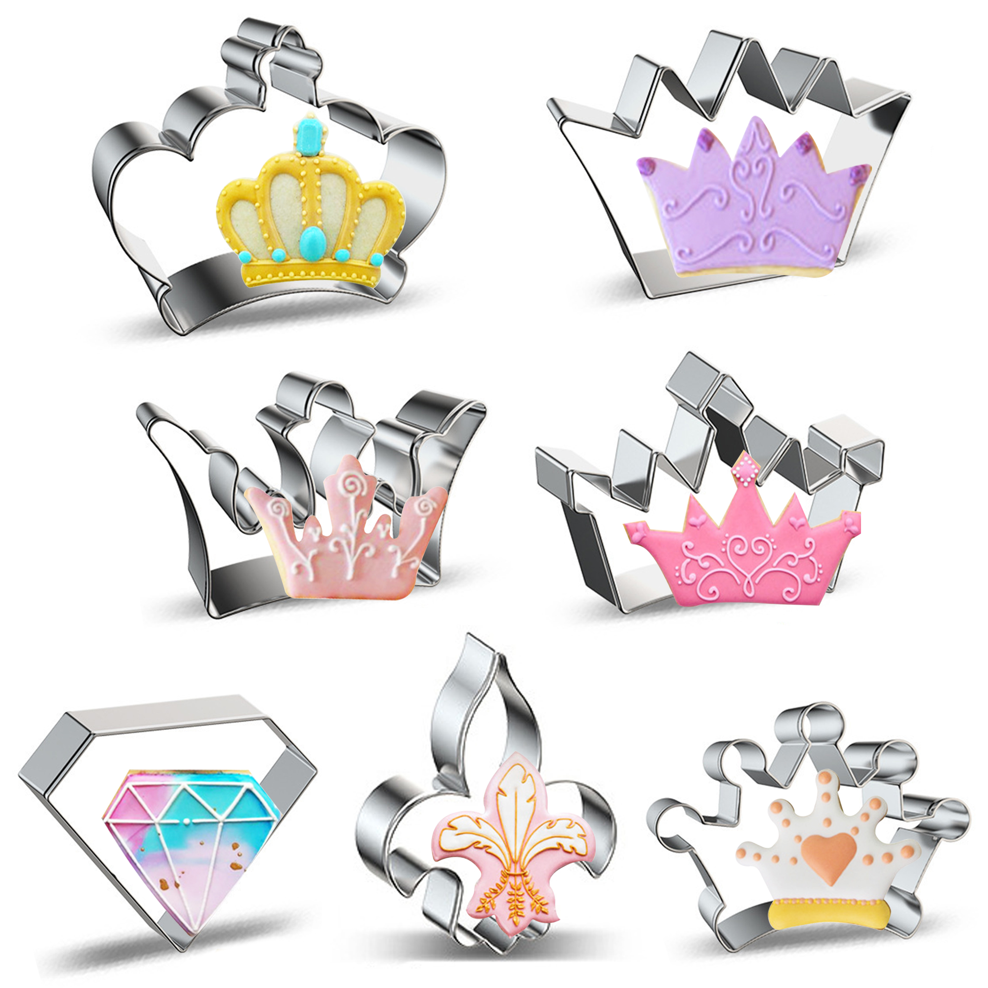 Kitchen Baking Decor - Crown Cookie Cutter Baking Cookie Biscuit
