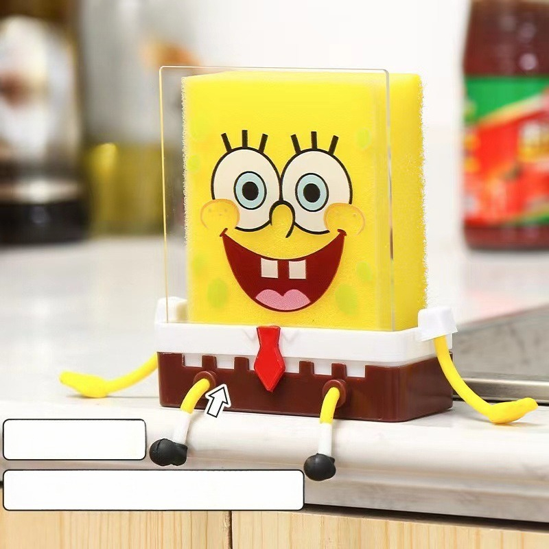 Kitchen Zo - New Cute Spongebobs Sponge Shelf Cartoon