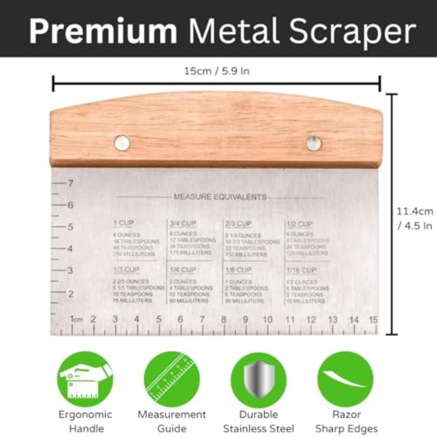 Dough Scraper Bench Scraper Ki - Bench Scraper Dough ulasan dan harga