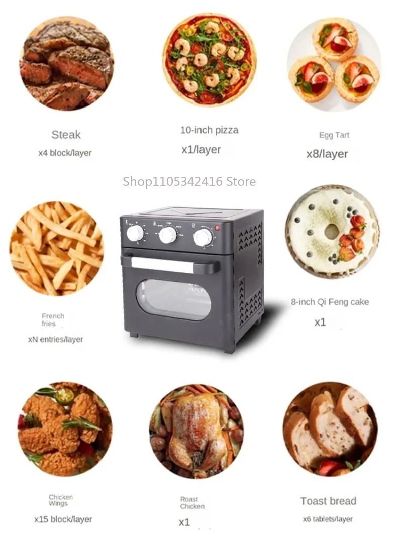 Compact 1200W 16L Electric Air - Kitchen Baking Appliances ulasan dan harga