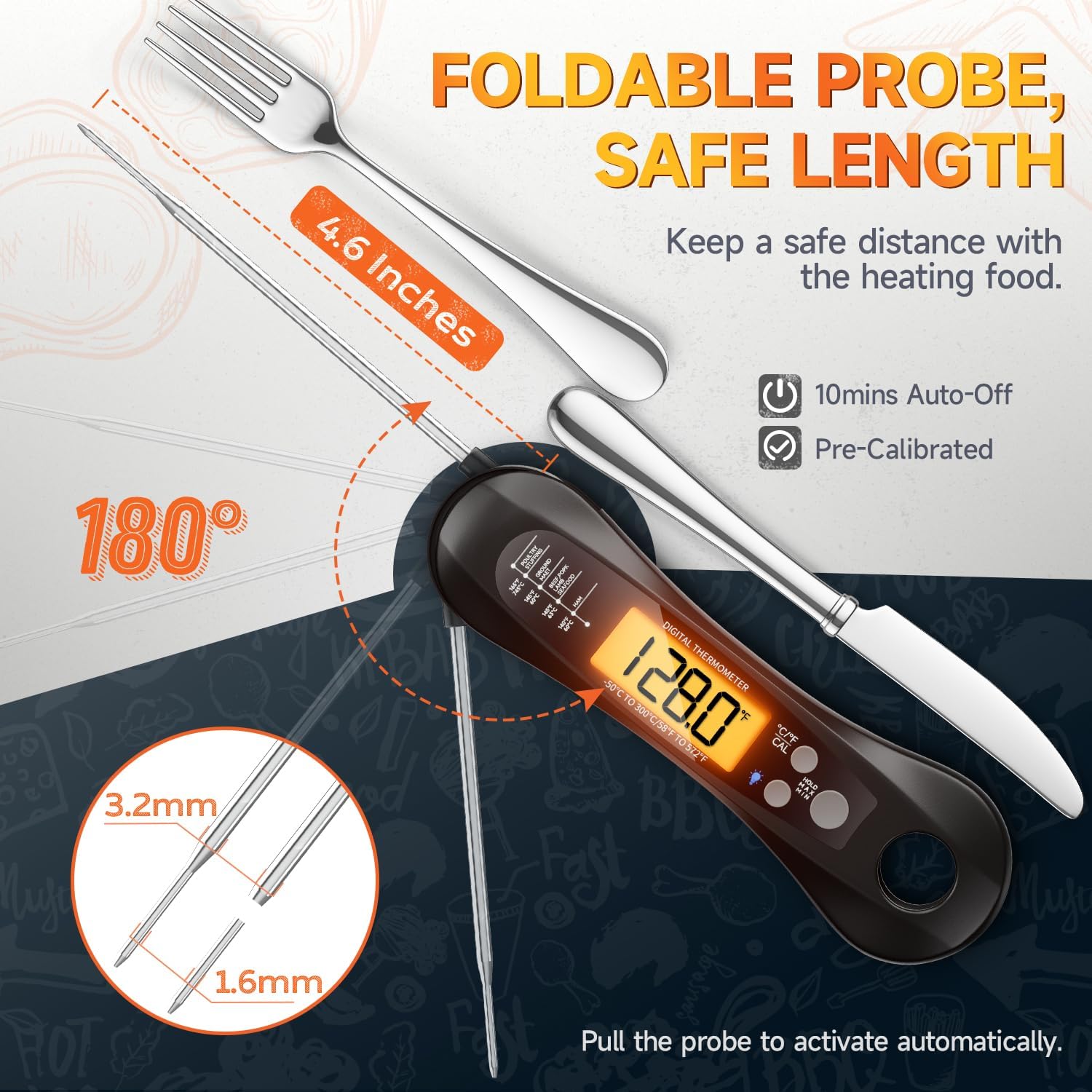 Digital Meat Thermometer Water - Kitchen Baking Utensil ulasan dan harga