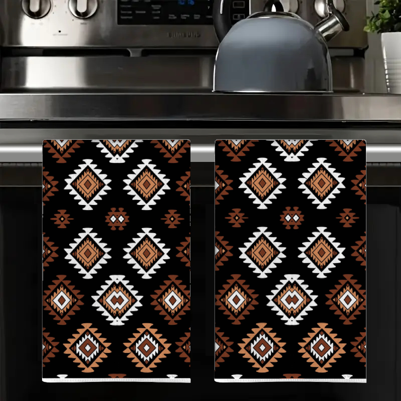 2Pcs, Bohemian Style Diamond-P - Kitchen Baking Necessities ulasan dan harga
