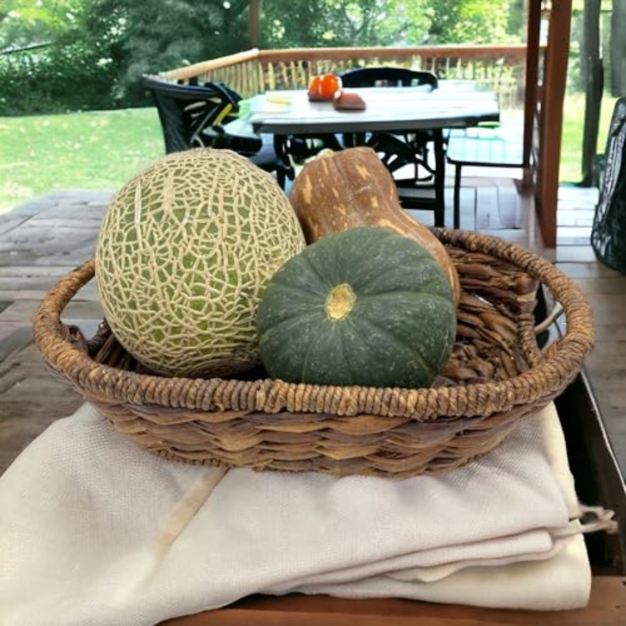 Handwoven Oval Wicker Baskets  - Kitchen Baking Decor ulasan dan harga