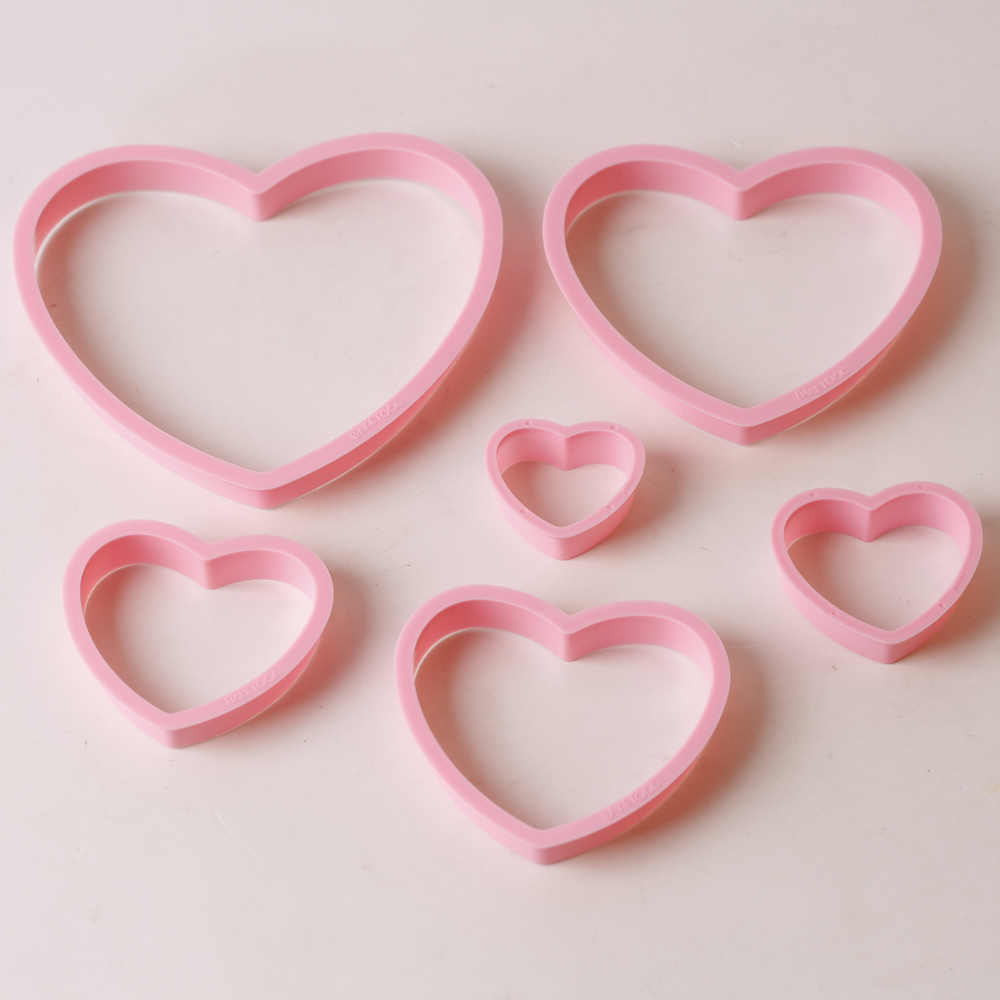 1set/3sets Pink Heart Star Flo - Kitchen Baking Utensil ulasan dan harga