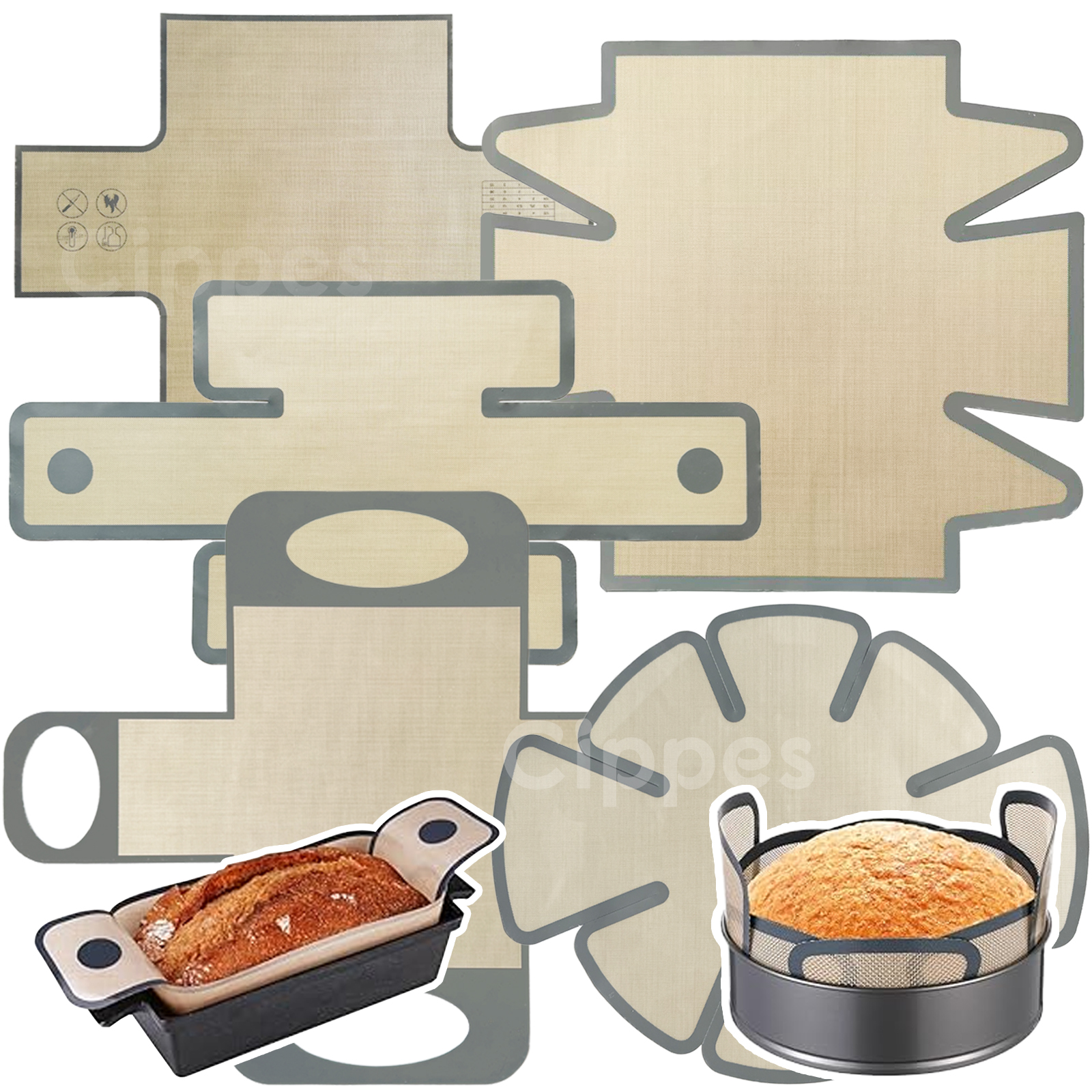 Silicone Bread Loaf Pan Liners - Kitchen And Baking Equipment ulasan dan harga