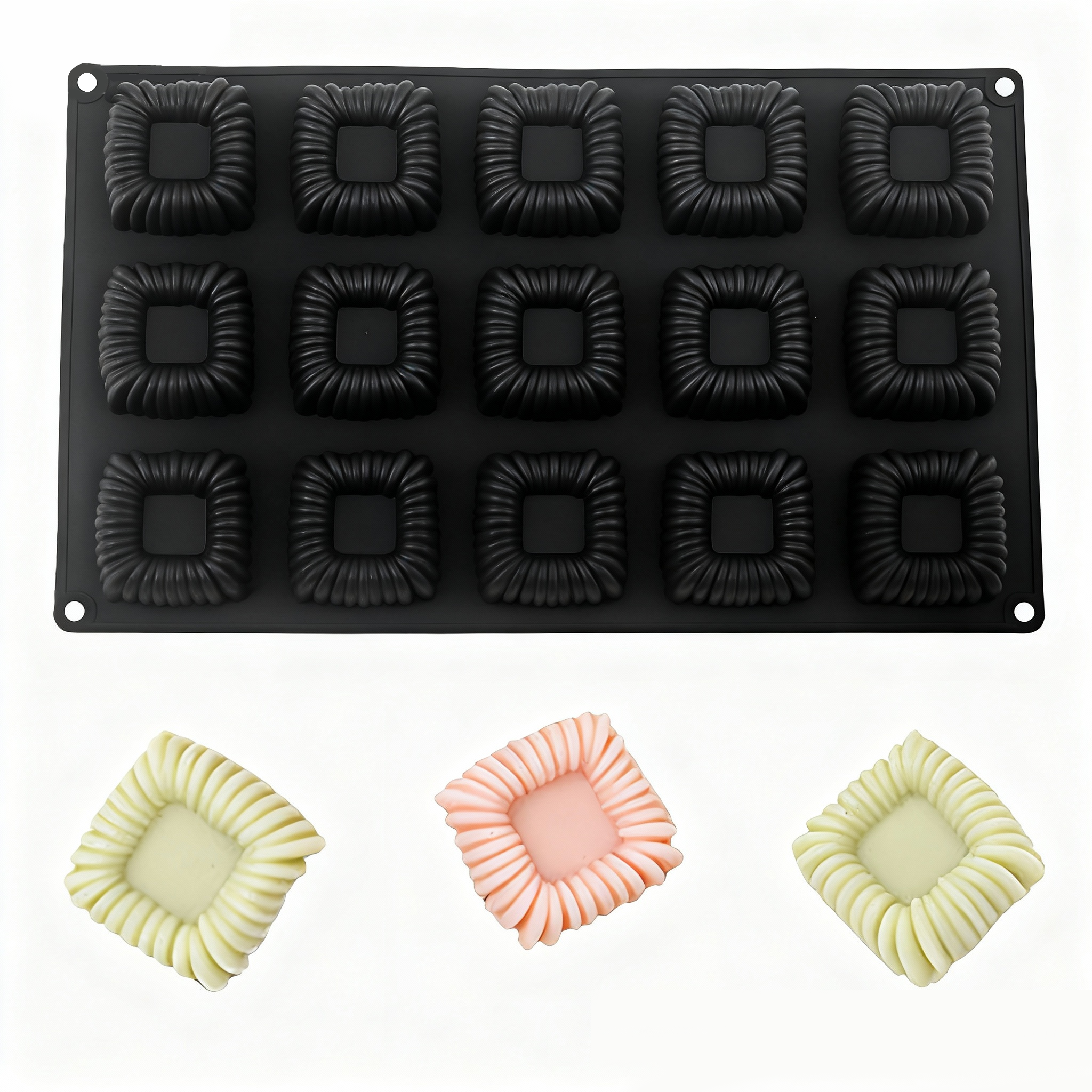 15-Cell Square Coil Texture De - Baking Kitchen Design ulasan dan harga
