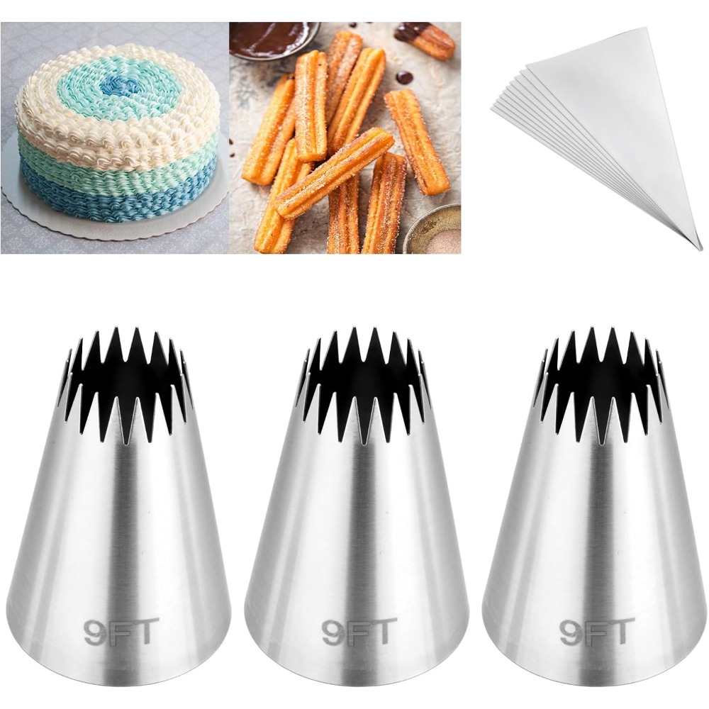 3Pcs Piping Bags and Tips Set, - Kitchen And Baking Equipment ulasan dan harga