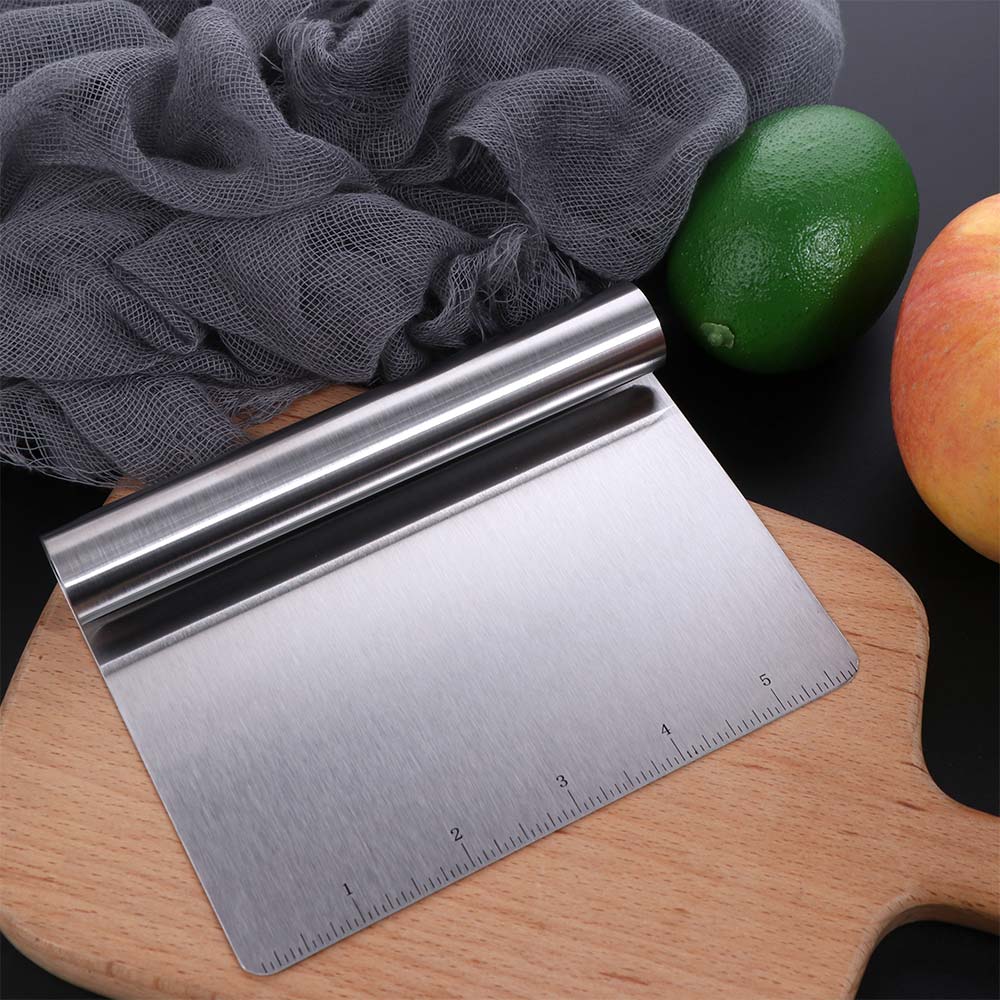 Easy To Clean Stainless Steel  - Bench Scraper Dough ulasan dan harga