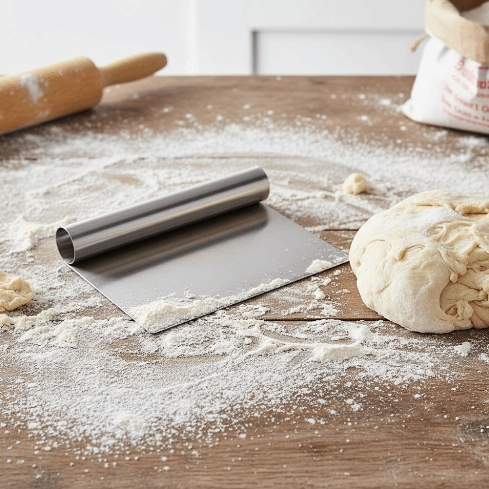 Easy To Clean Stainless Steel  - Bench Scraper Dough ulasan dan harga