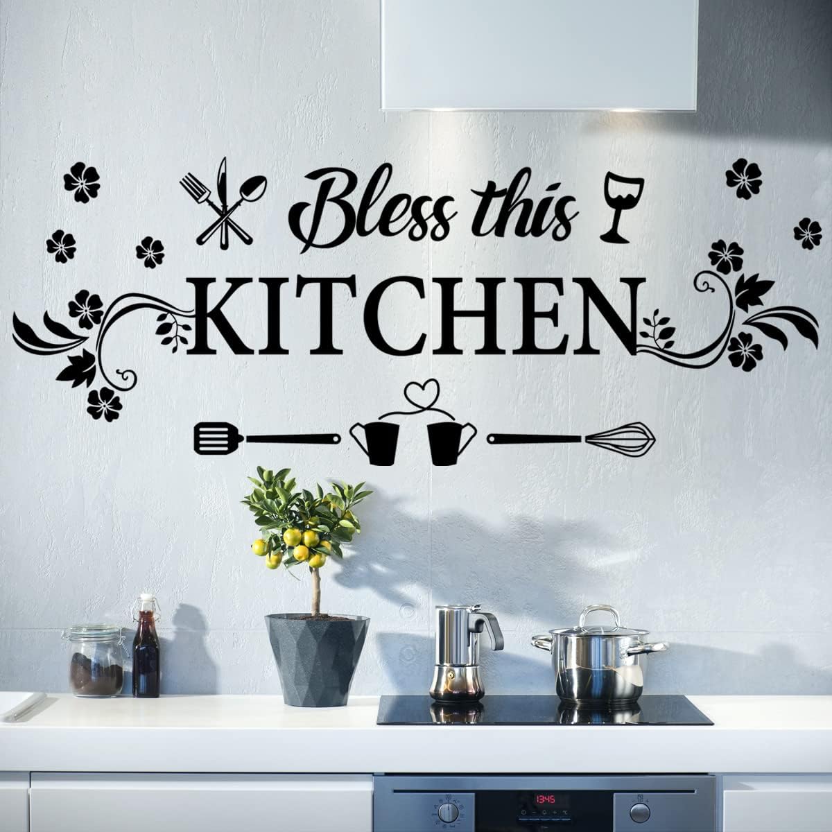 Bless This Kitchen Wall Decal  - Kitchen Baking Decor ulasan dan harga