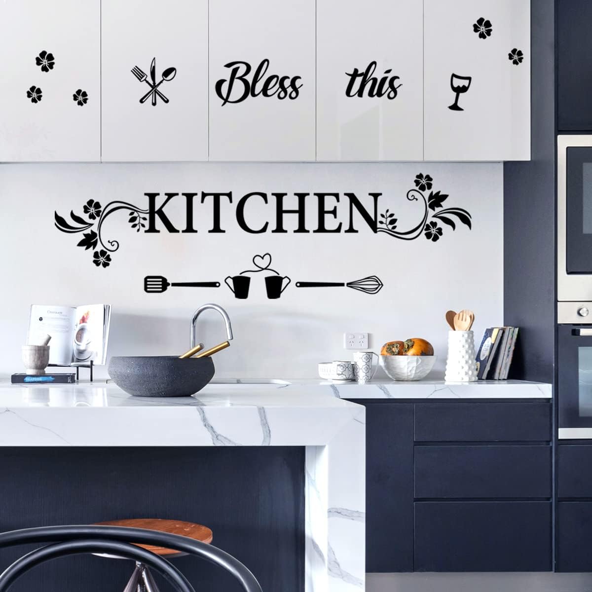 Bless This Kitchen Wall Decal  - Kitchen Baking Decor ulasan dan harga