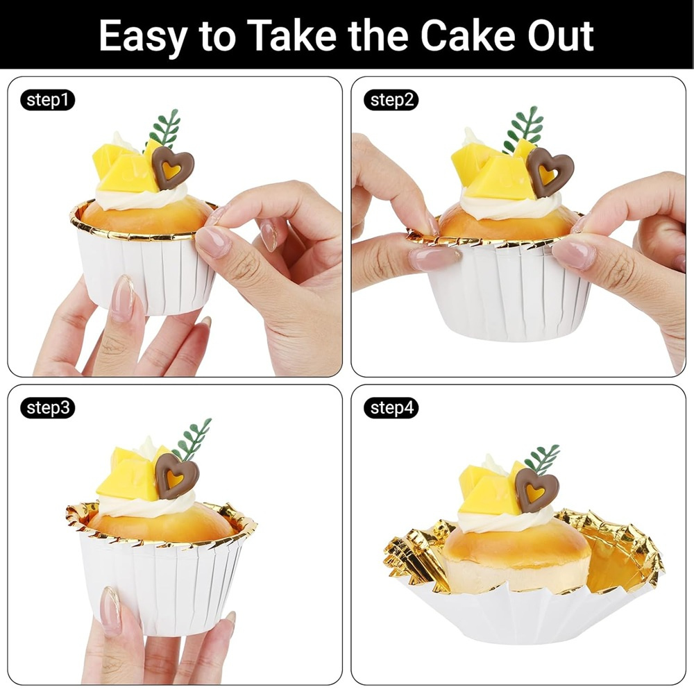 50 pcs Muffins Cup Paper Cupca - Kitchen And Baking Tools ulasan dan harga