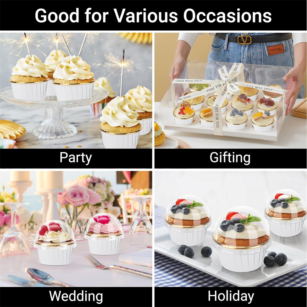 50 pcs Muffins Cup Paper Cupca - Kitchen And Baking Tools ulasan dan harga