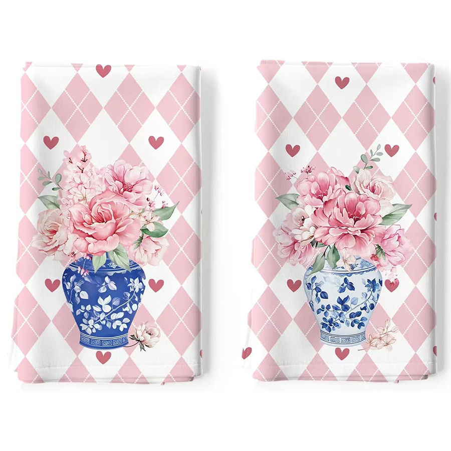 2Pcs, Pink and White Diamond-P - Kitchen Baking Necessities ulasan dan harga