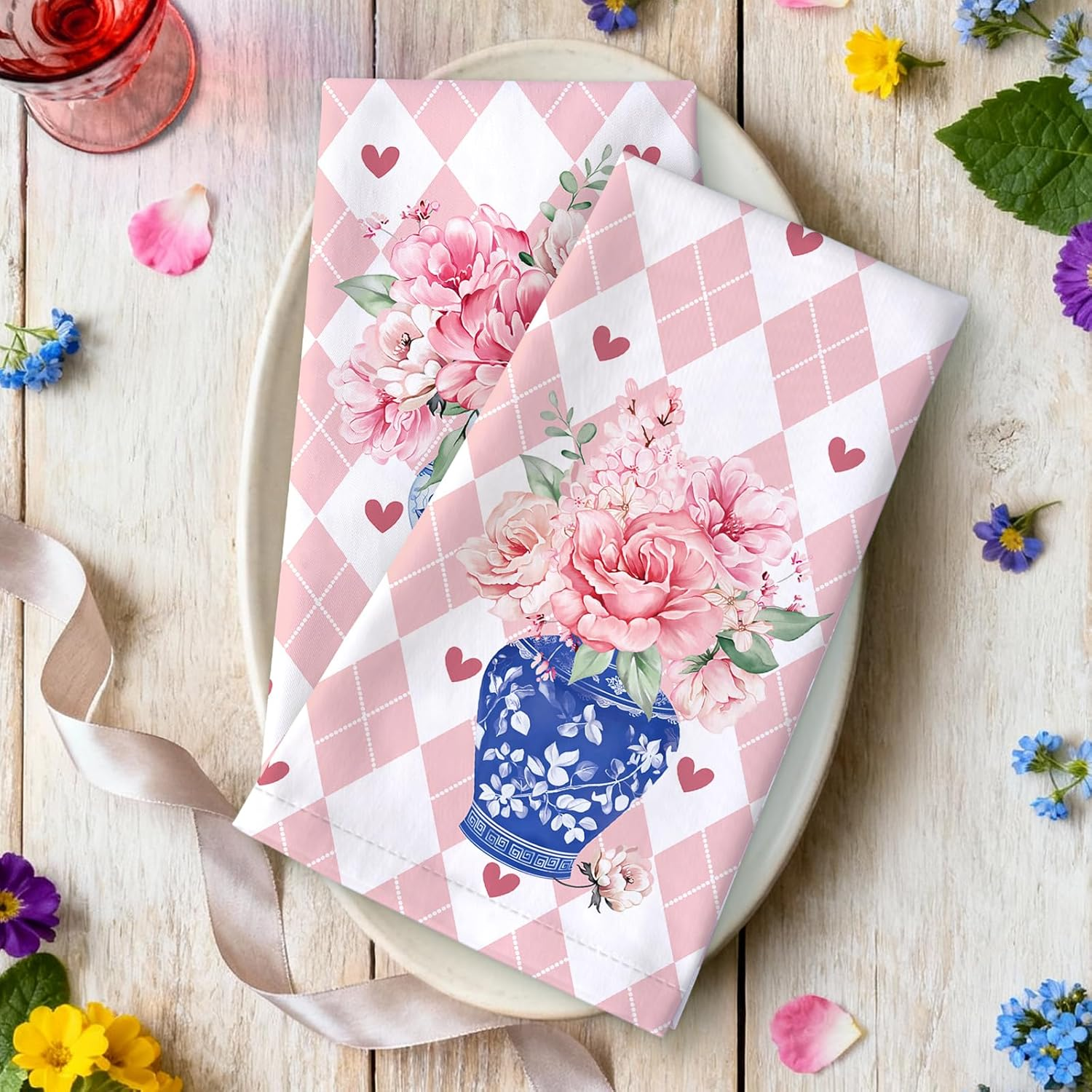 2Pcs, Pink and White Diamond-P - Kitchen Baking Necessities ulasan dan harga