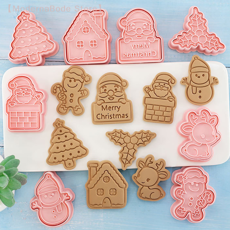 【M】3D Christmas Cookie Cutter  - Kitchen Baking Decor ulasan dan harga