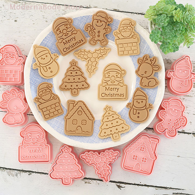 【M】3D Christmas Cookie Cutter  - Kitchen Baking Decor ulasan dan harga