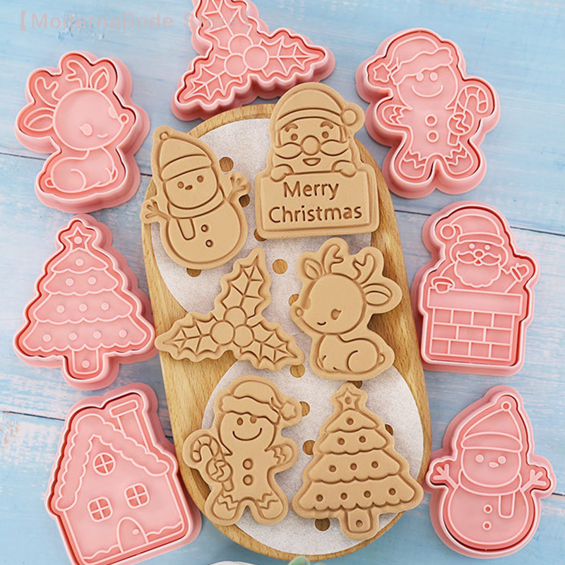 【M】3D Christmas Cookie Cutter  - Kitchen Baking Decor ulasan dan harga
