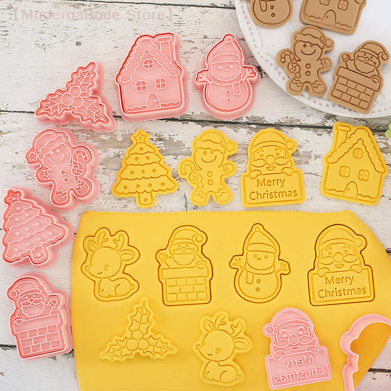 【M】3D Christmas Cookie Cutter  - Kitchen Baking Decor ulasan dan harga