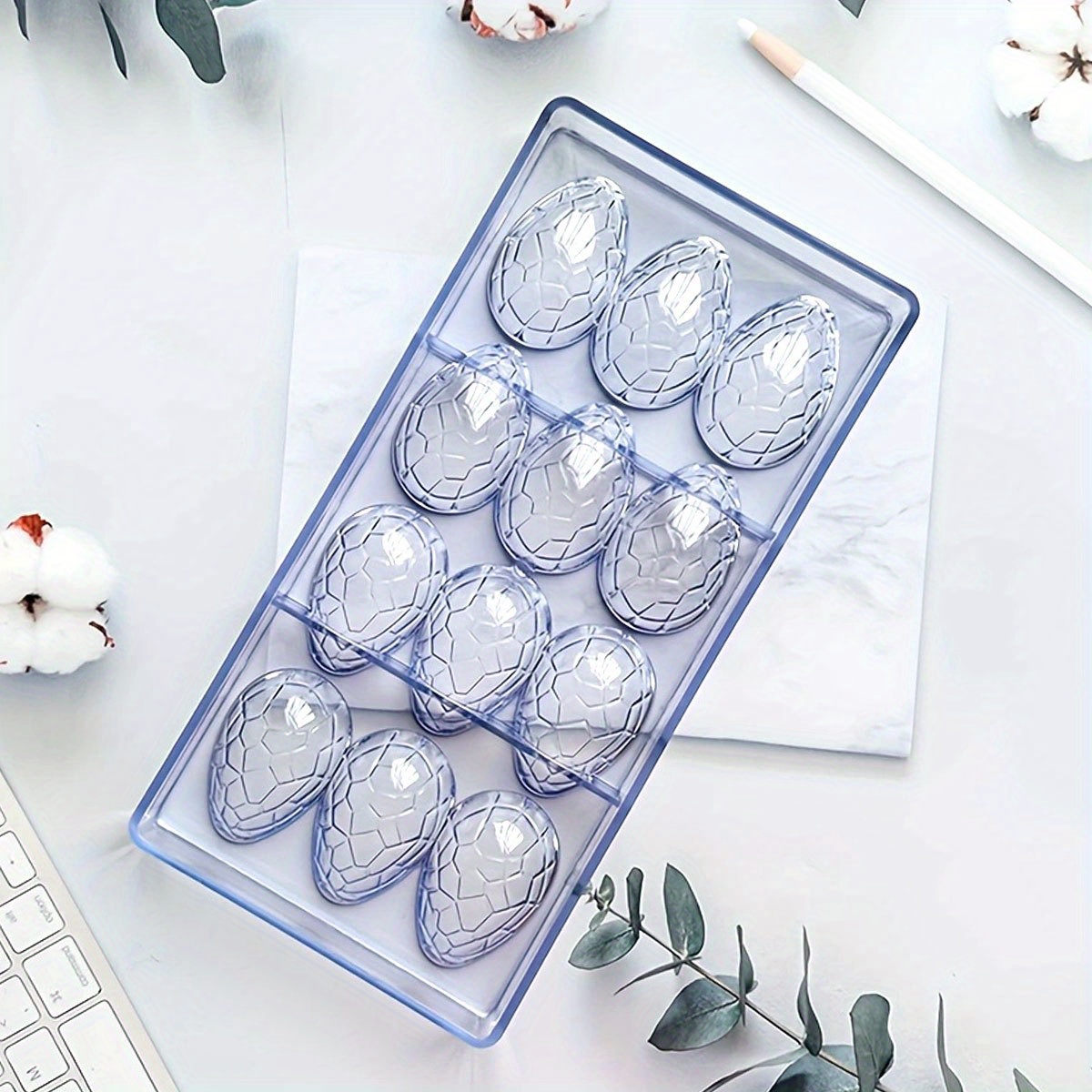 1PC 12-Hole Egg Styles Transpa - Kitchen Baking Decor ulasan dan harga