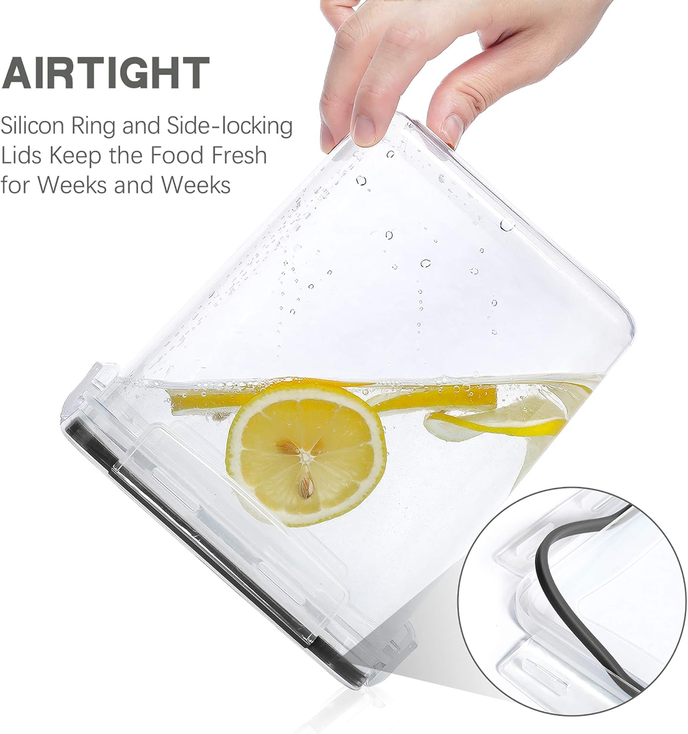 Large Food Storage Containers  - Kitchen Baking Canisters ulasan dan harga