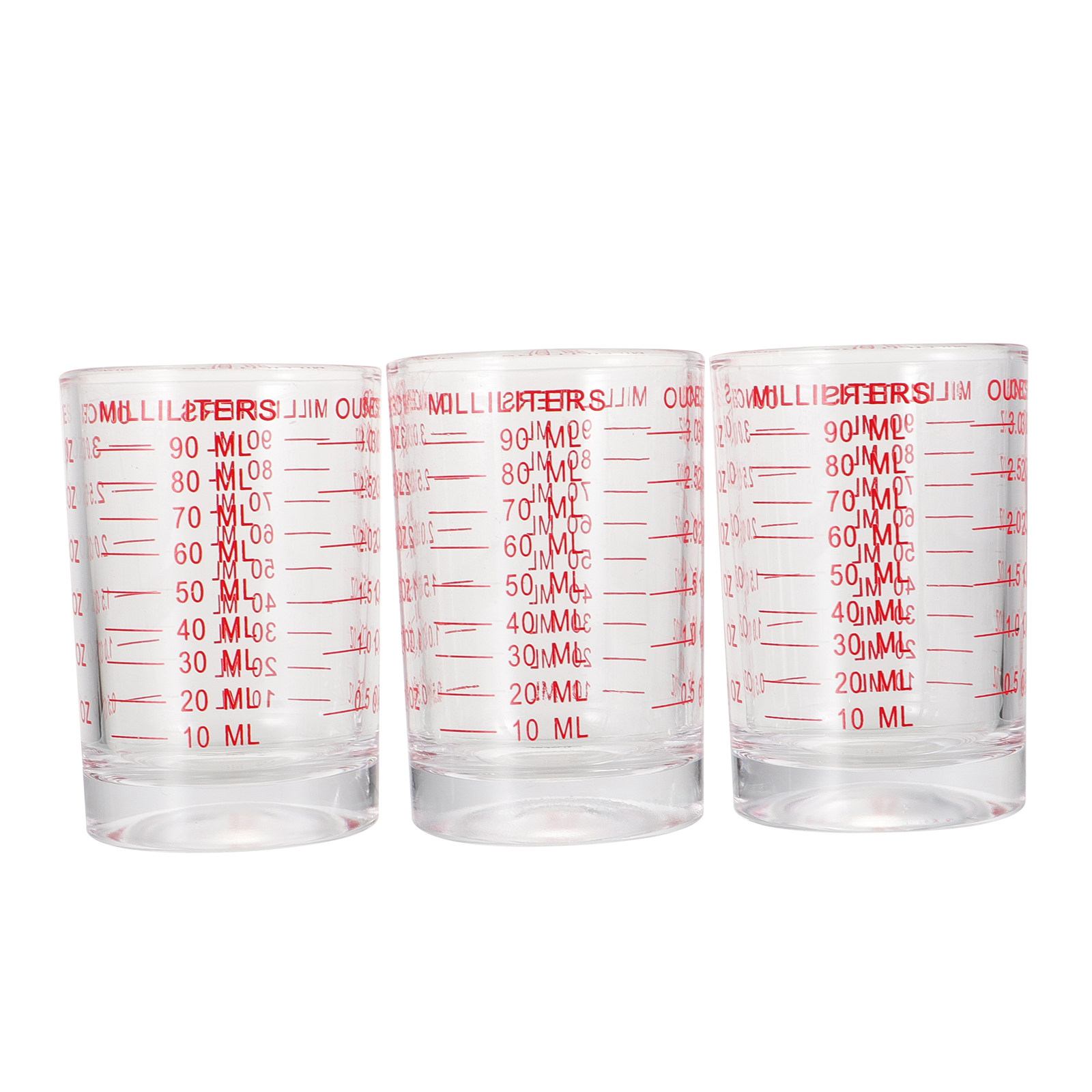 3Pcs Reusable Glass Measuring  - Kitchen And Baking Tools ulasan dan harga