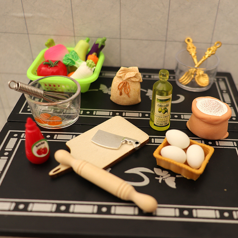 1/12 Dollhouse Miniature Kitch - Kitchen Baking Decor ulasan dan harga