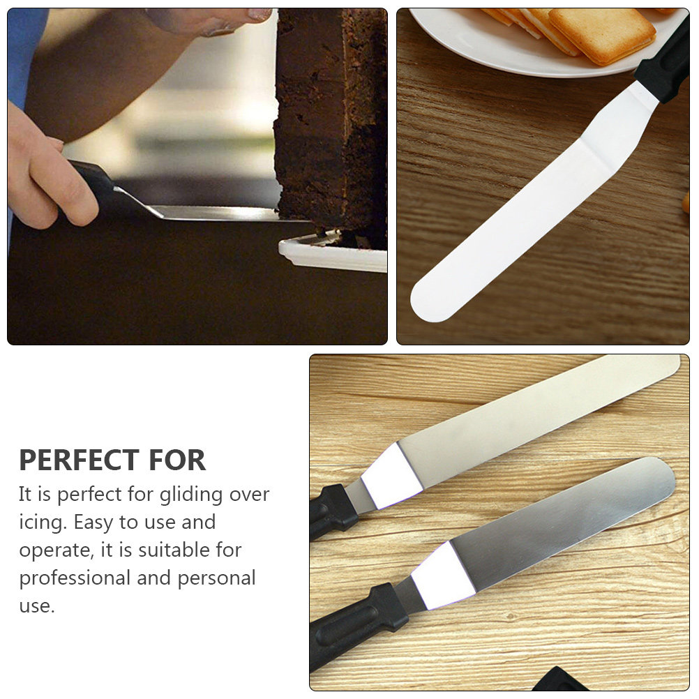 4Pcs Icing Spatula Set Plastic - Kitchen Baking Decor ulasan dan harga