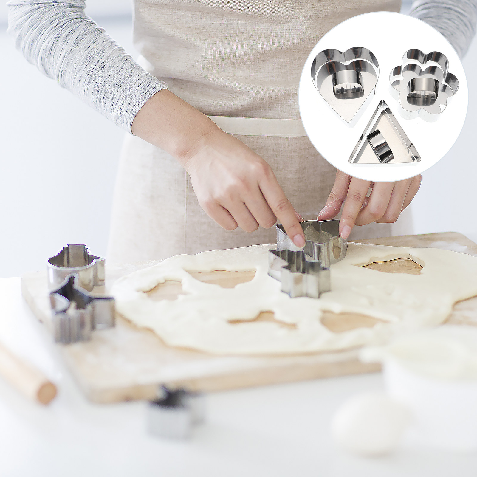 3Sets Stainless Steel Cookie M - Kitchen Baking Decor ulasan dan harga