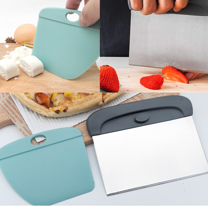 2 IN 1 Bench Scraper Dough Cut - Bench Scraper Dough ulasan dan harga