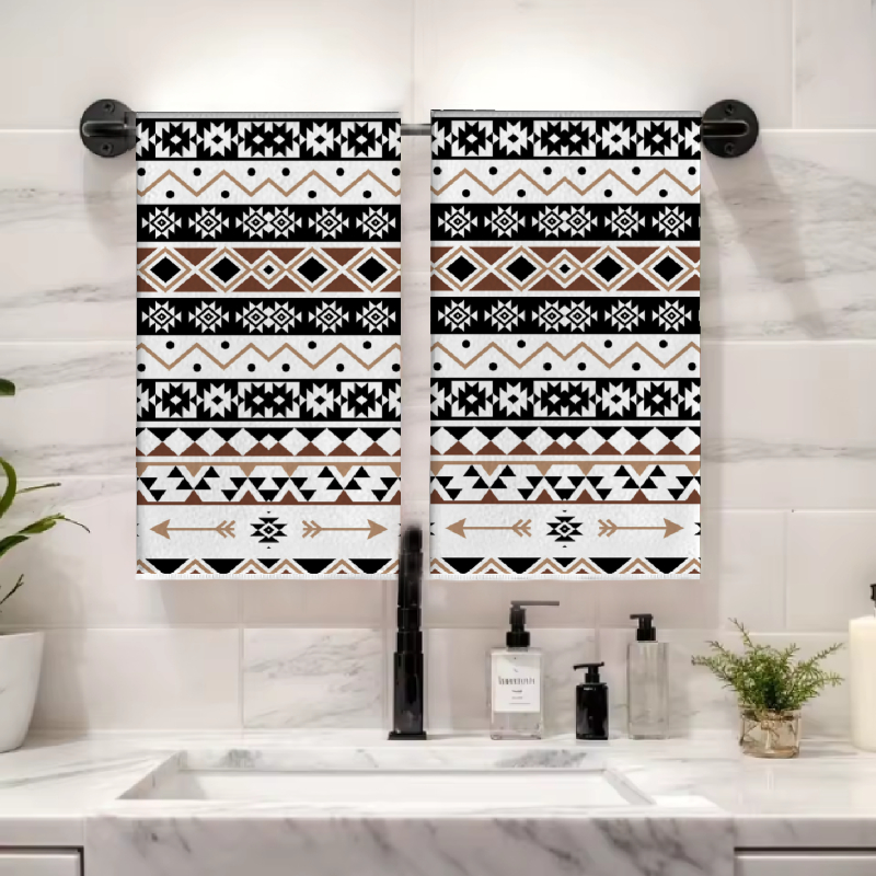 2Pcs, Black and White Geometri - Kitchen Baking Necessities ulasan dan harga