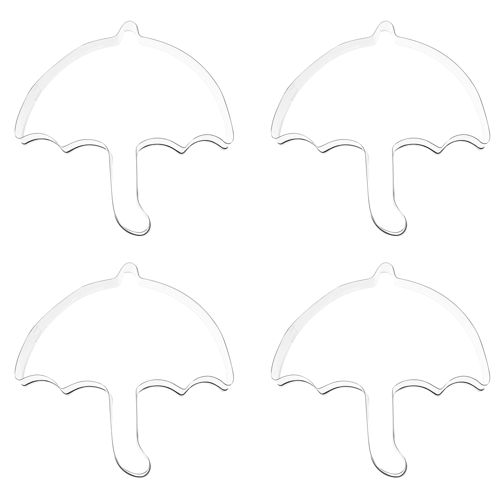 4Pcs Umbrella Design Stainless - Baking Kitchen Design ulasan dan harga
