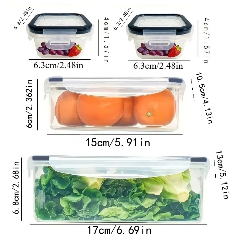 8Pcs Set Includes 4 Containers - Kitchen Zo ulasan dan harga