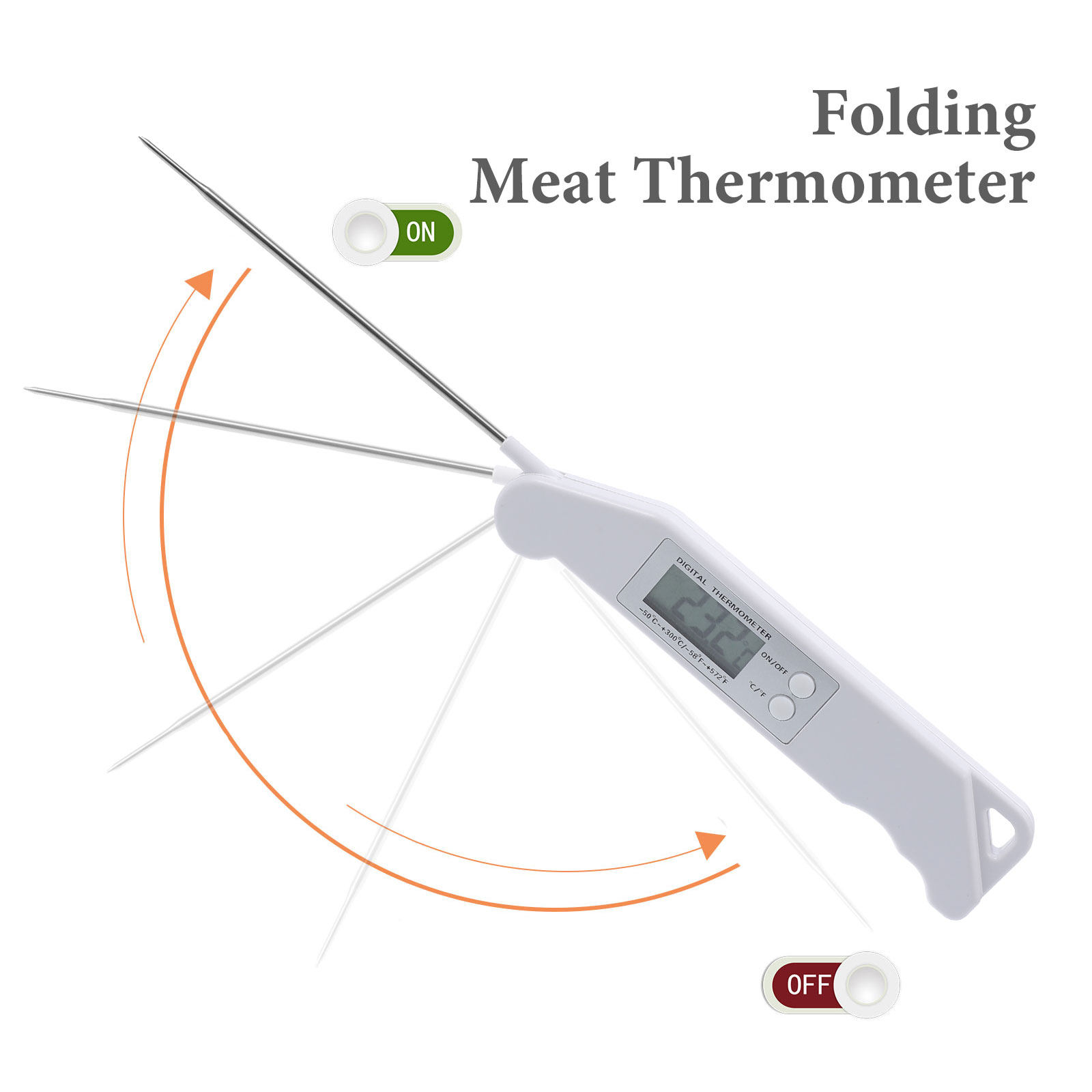 Folding Electronic Thermometer - Kitchen Baking Utensil ulasan dan harga