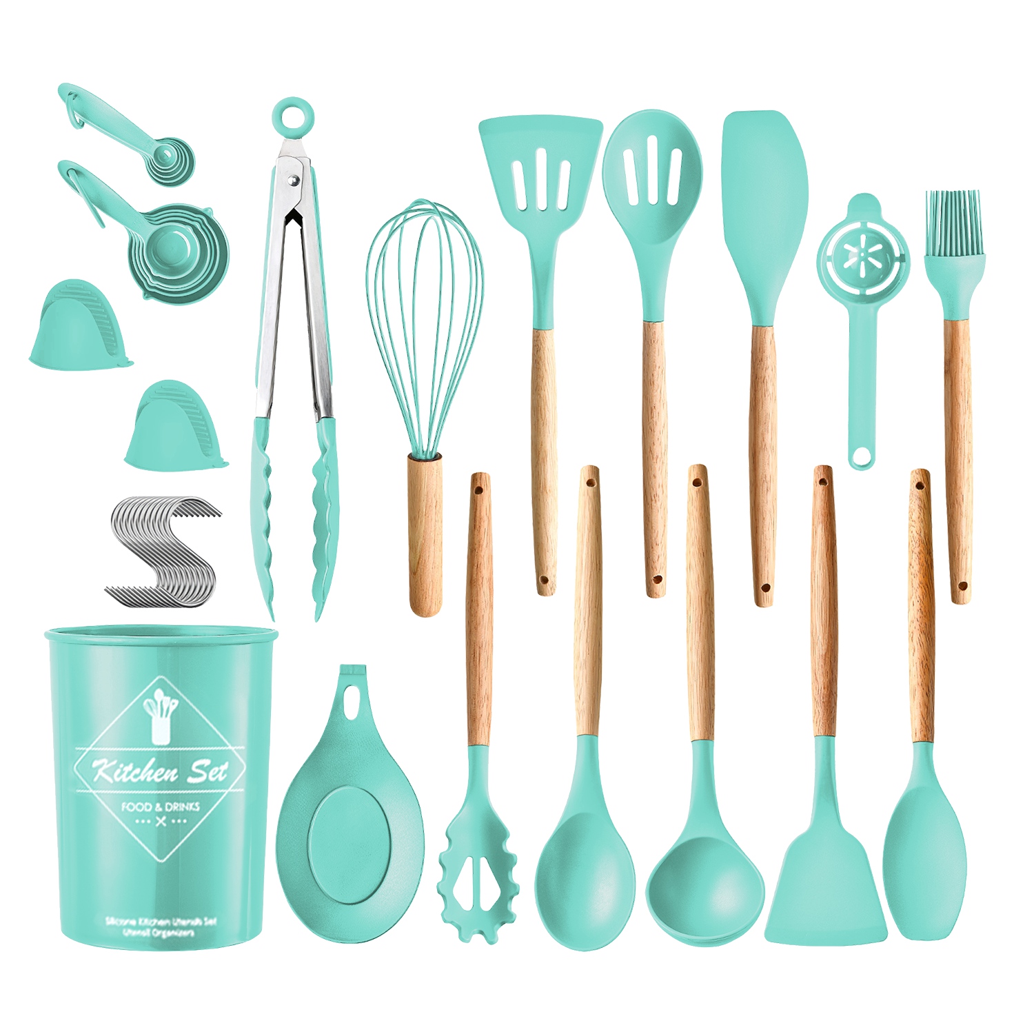35Pcs Kitchen Cooking Utensils - Kitchen Baking Necessities ulasan dan harga