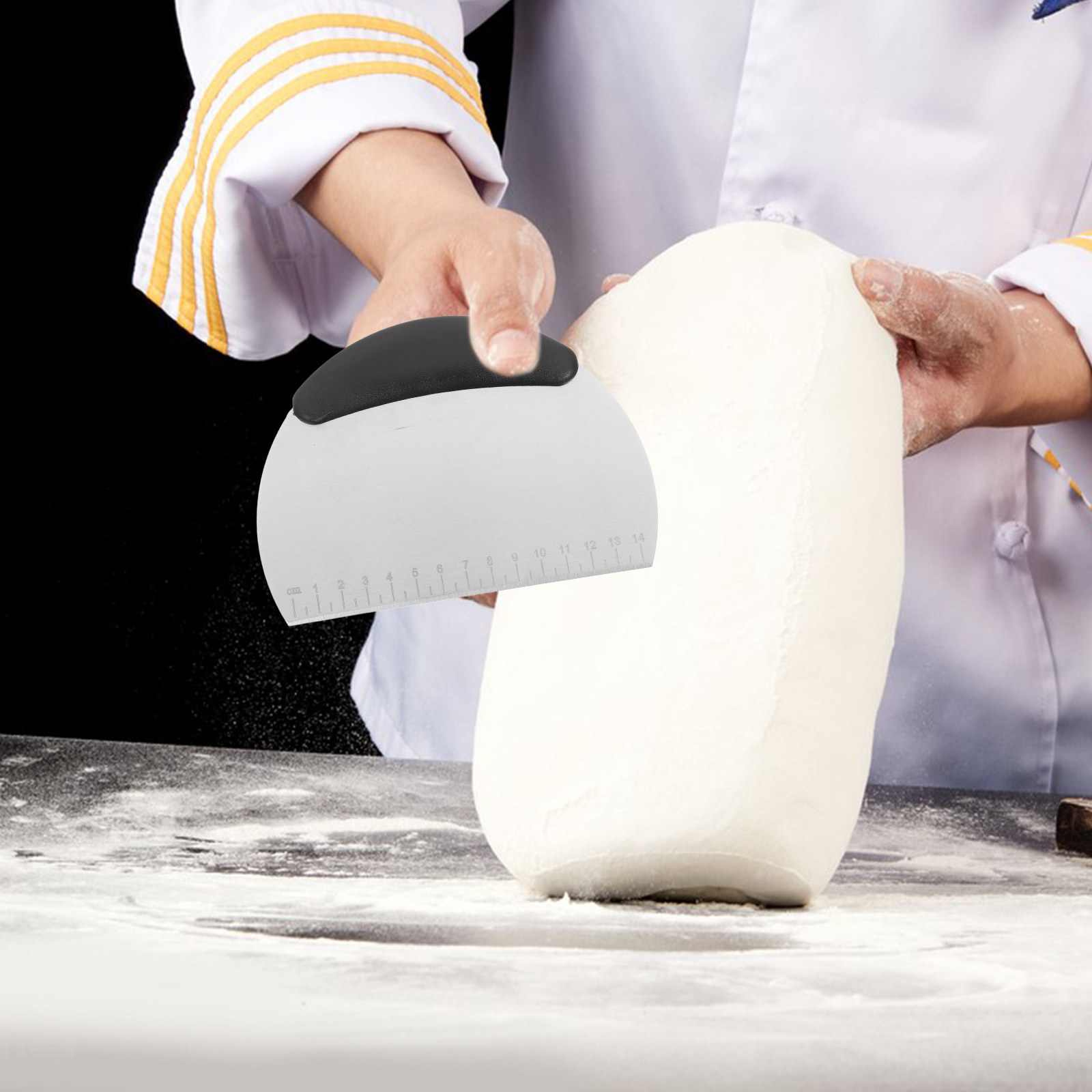 Dough Cutter Tool Stainless St - Bench Scraper Dough ulasan dan harga