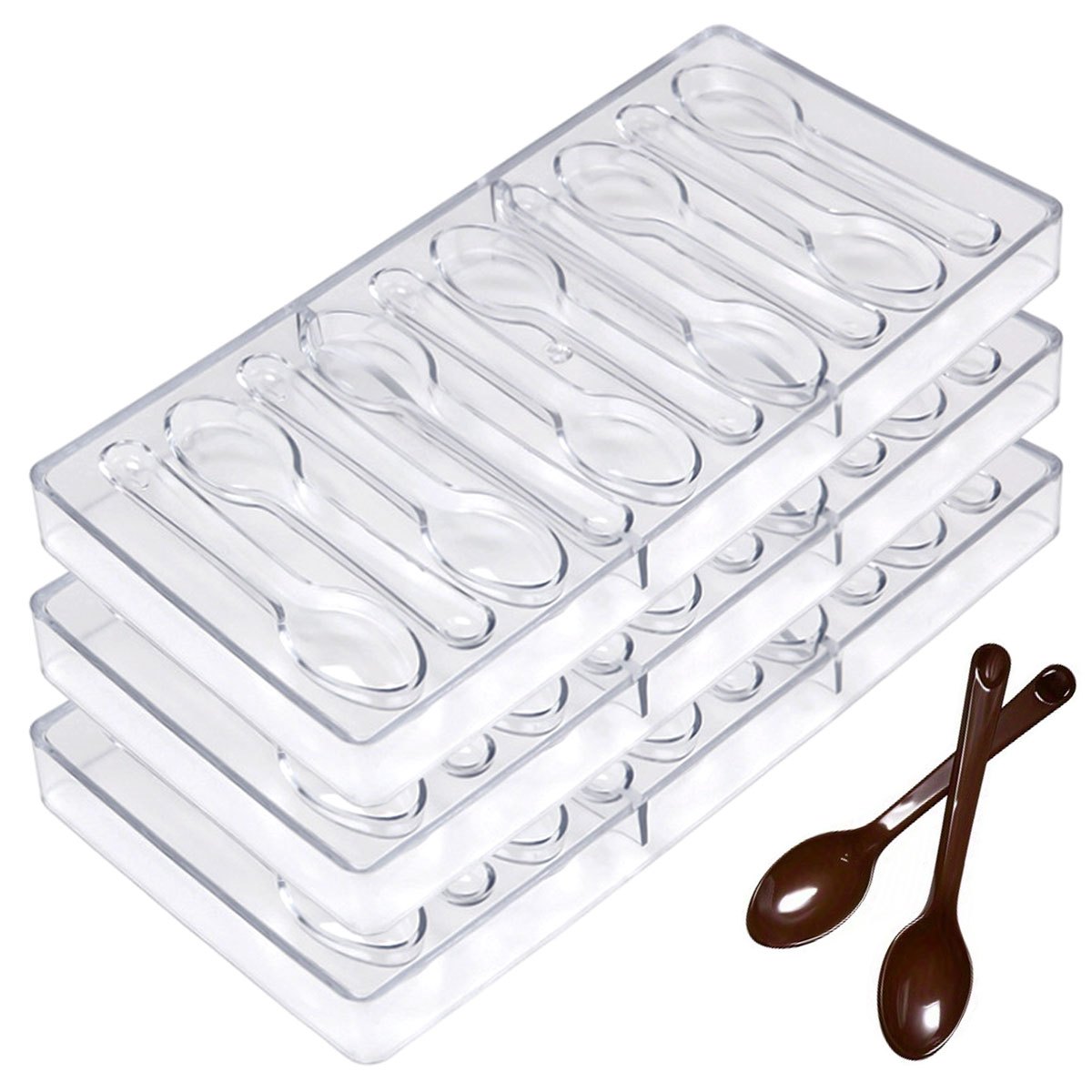 1PC Spoon Shaped Chocolate Mol - Kitchen Baking Decor ulasan dan harga