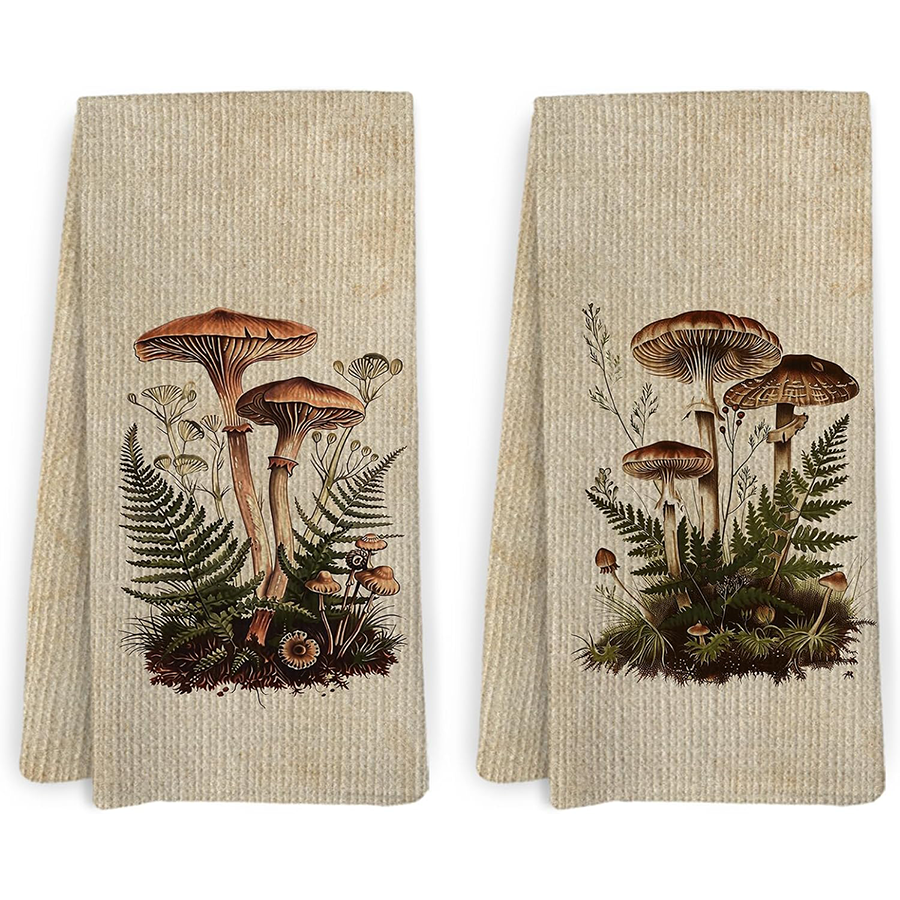 2Pcs, Vintage Mushroom Kitchen - Kitchen Baking Necessities ulasan dan harga