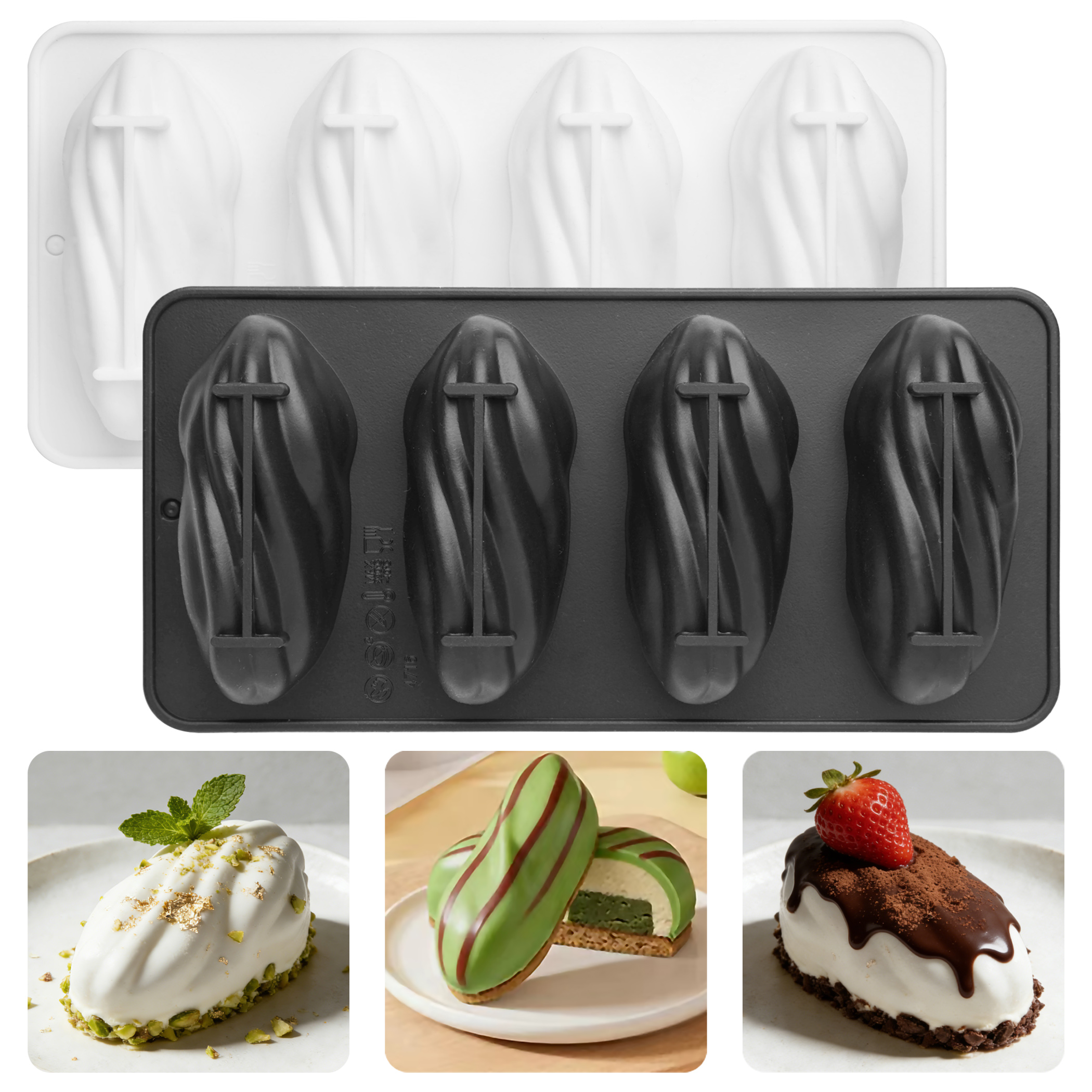 4-Cell Pistachios Design Silic - Baking Kitchen Design ulasan dan harga