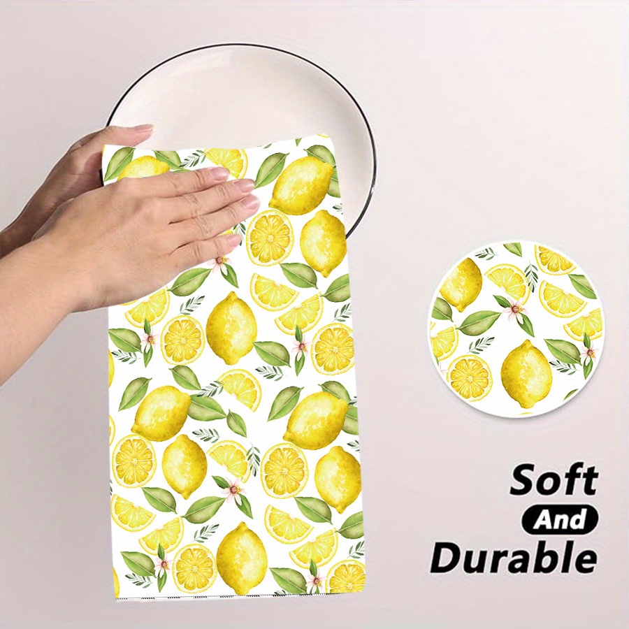 2Pcs, Lemon Wreath Kitchen Tow - Kitchen Baking Necessities ulasan dan harga