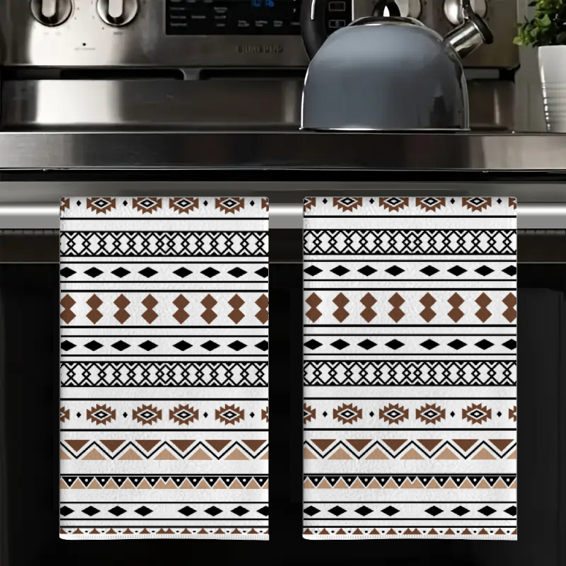 2Pcs, Exotic Geometric Striped - Kitchen Baking Necessities ulasan dan harga