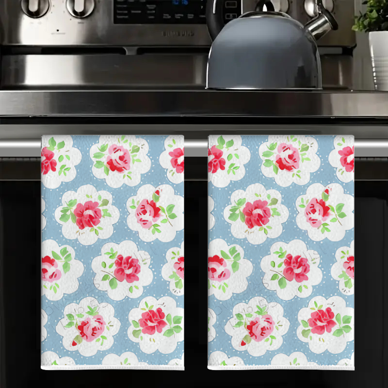 2Pcs, Blue Background with Pin - Kitchen Baking Necessities ulasan dan harga