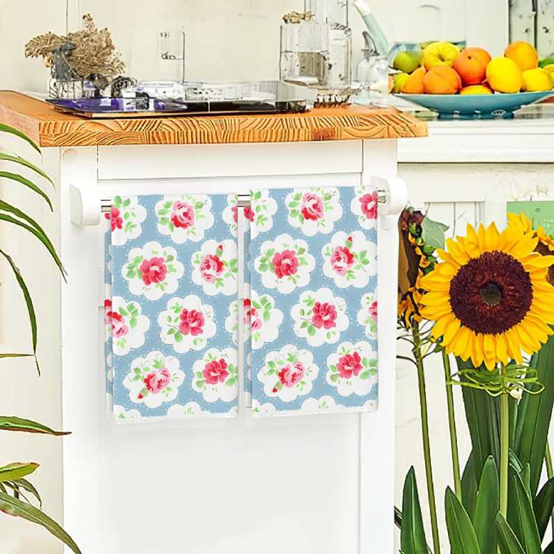 2Pcs, Blue Background with Pin - Kitchen Baking Necessities ulasan dan harga