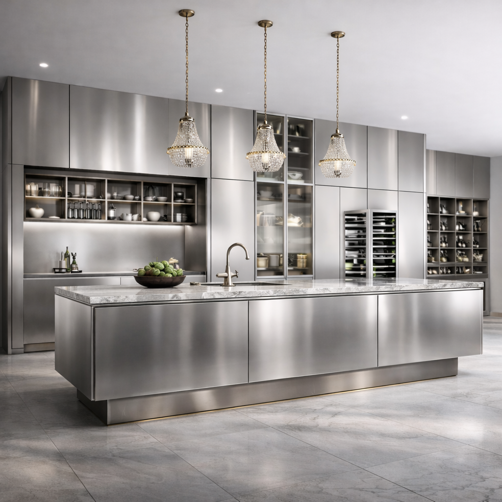 Custom Modern 304 Stainless St - Kitchen Baking Island ulasan dan harga