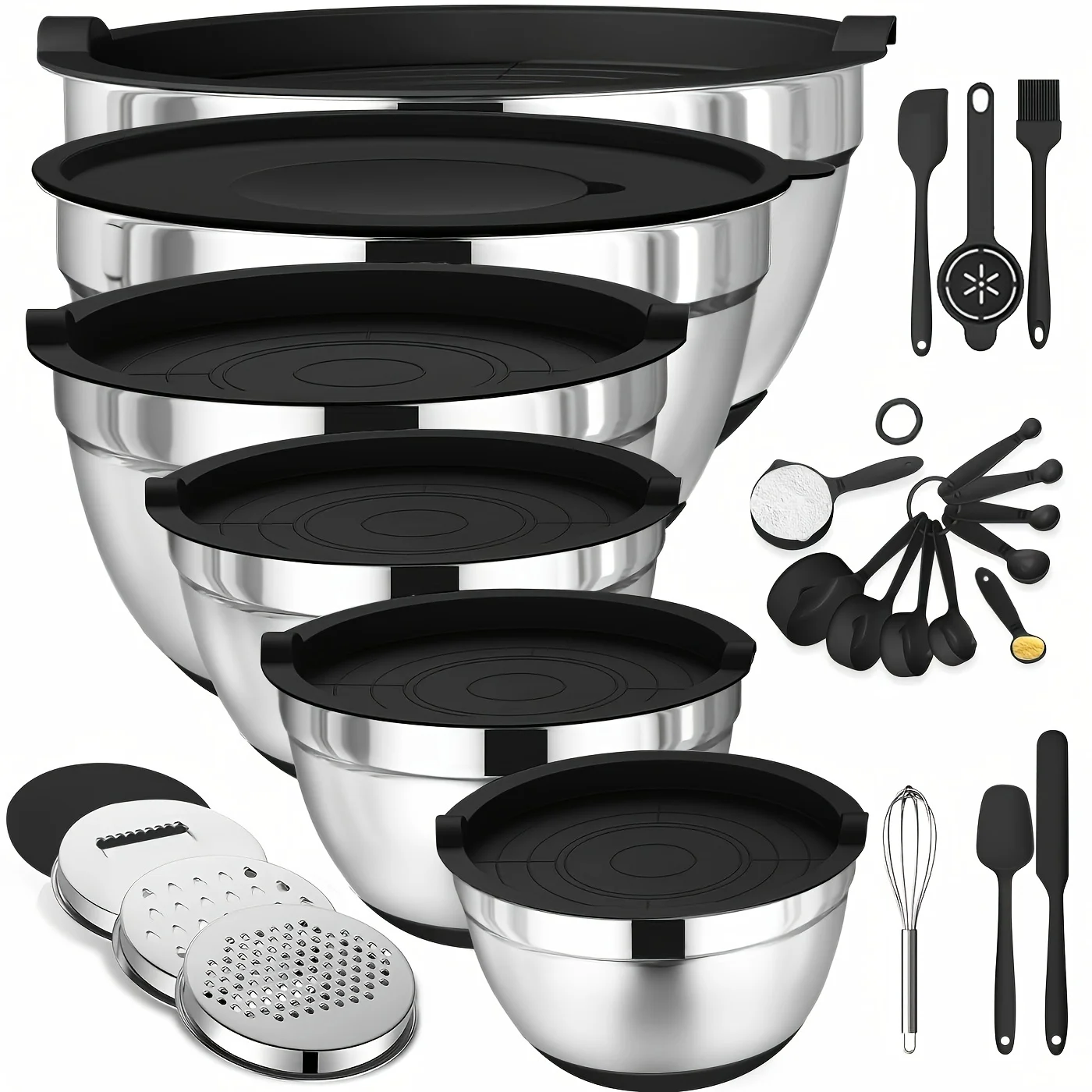 Set of Mixing Bowls Made of St - Kitchen Baking Utensil ulasan dan harga