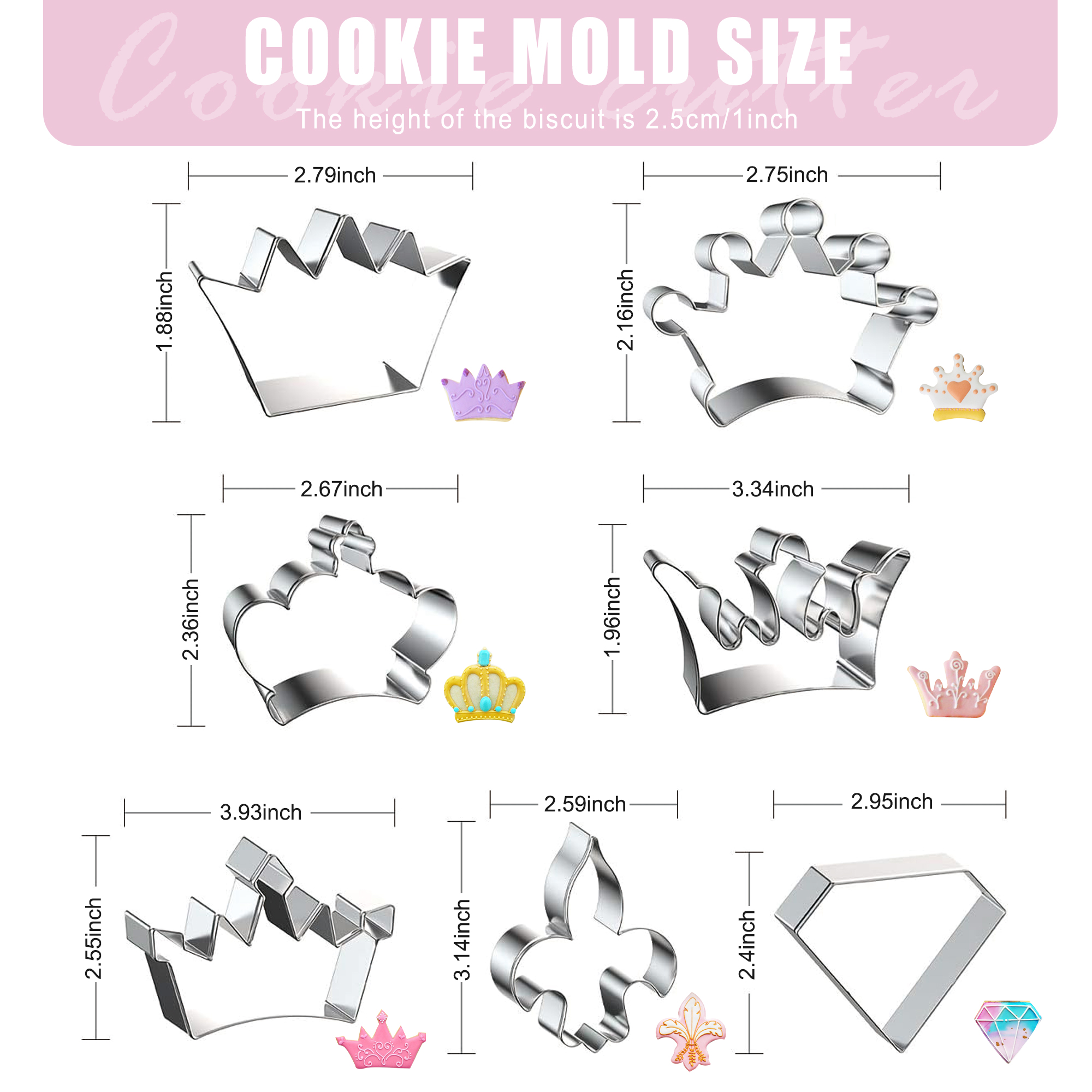 Crown Cookie Cutter Baking Coo - Kitchen Baking Decor ulasan dan harga